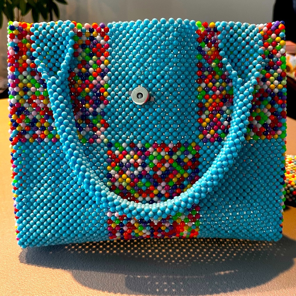 Crystal beaded tote